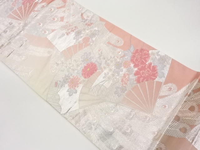 JAPANESE FUKURO OBI / WOVEN FLOWERS